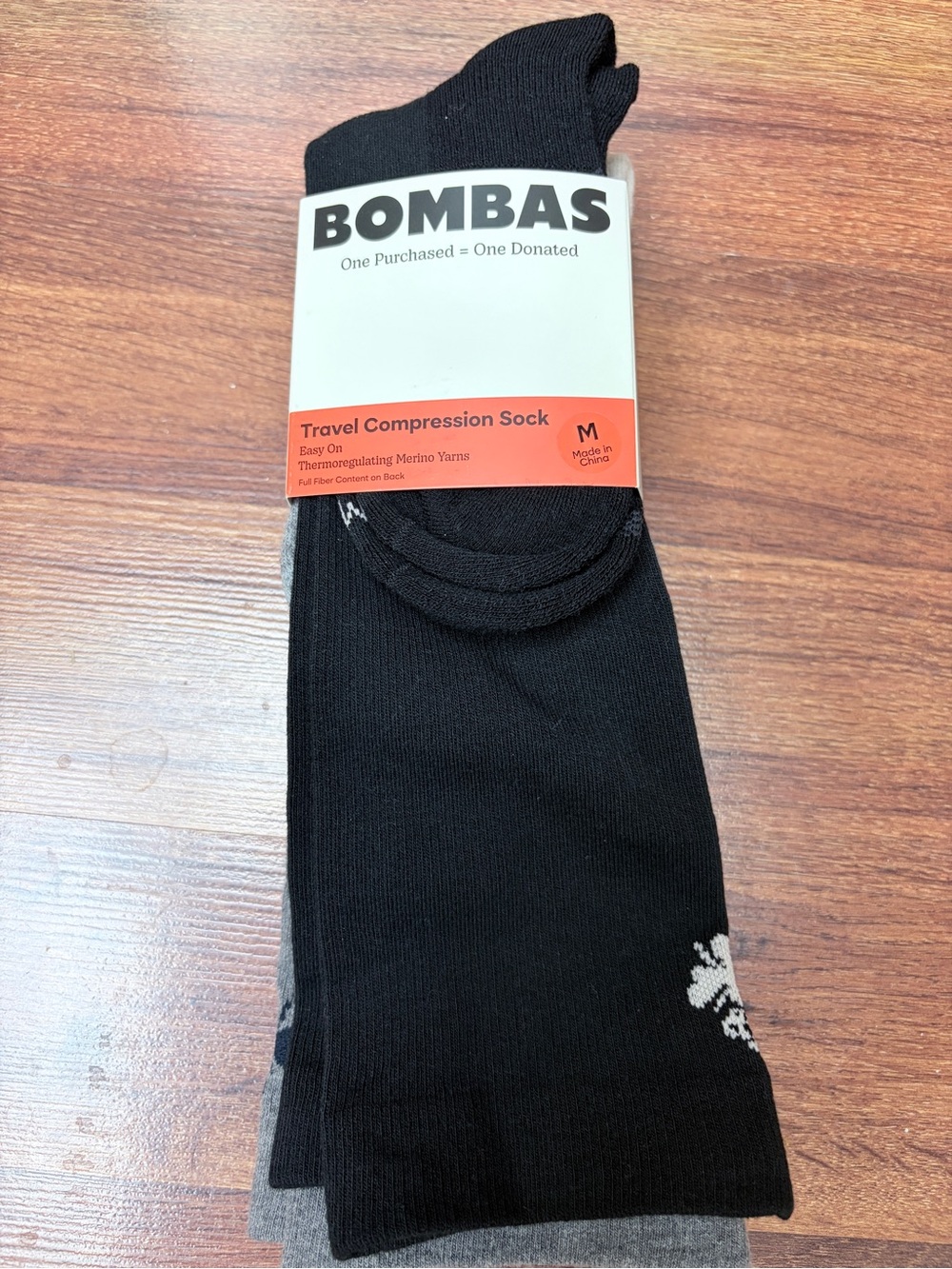 Bombas 3 pack Travel Compression Socks size Medium 8-10.5